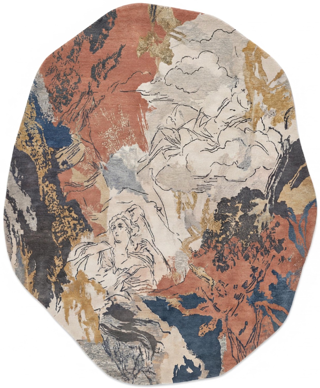 Tappeto Stone Medallion Round | Misura: 300 × 400 cm