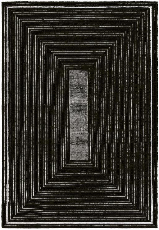 Tappeto Nero Cornice