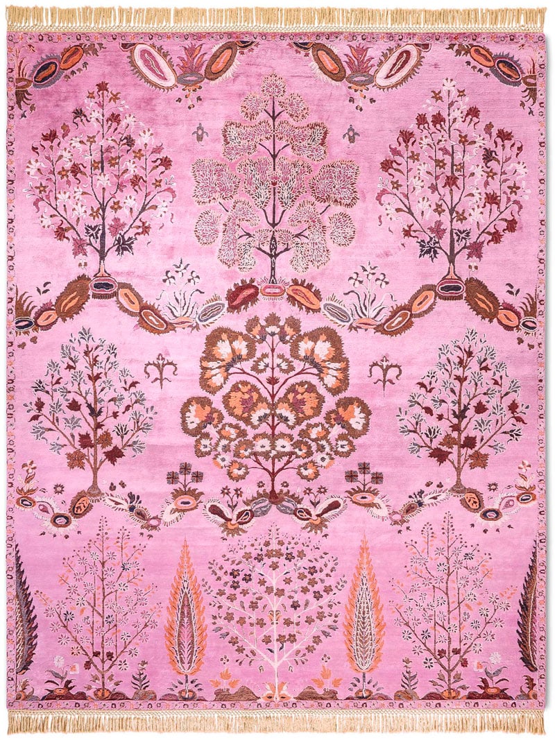 Tappeto Lusso Mughal Rosa | Misura: 122 x 183 cm