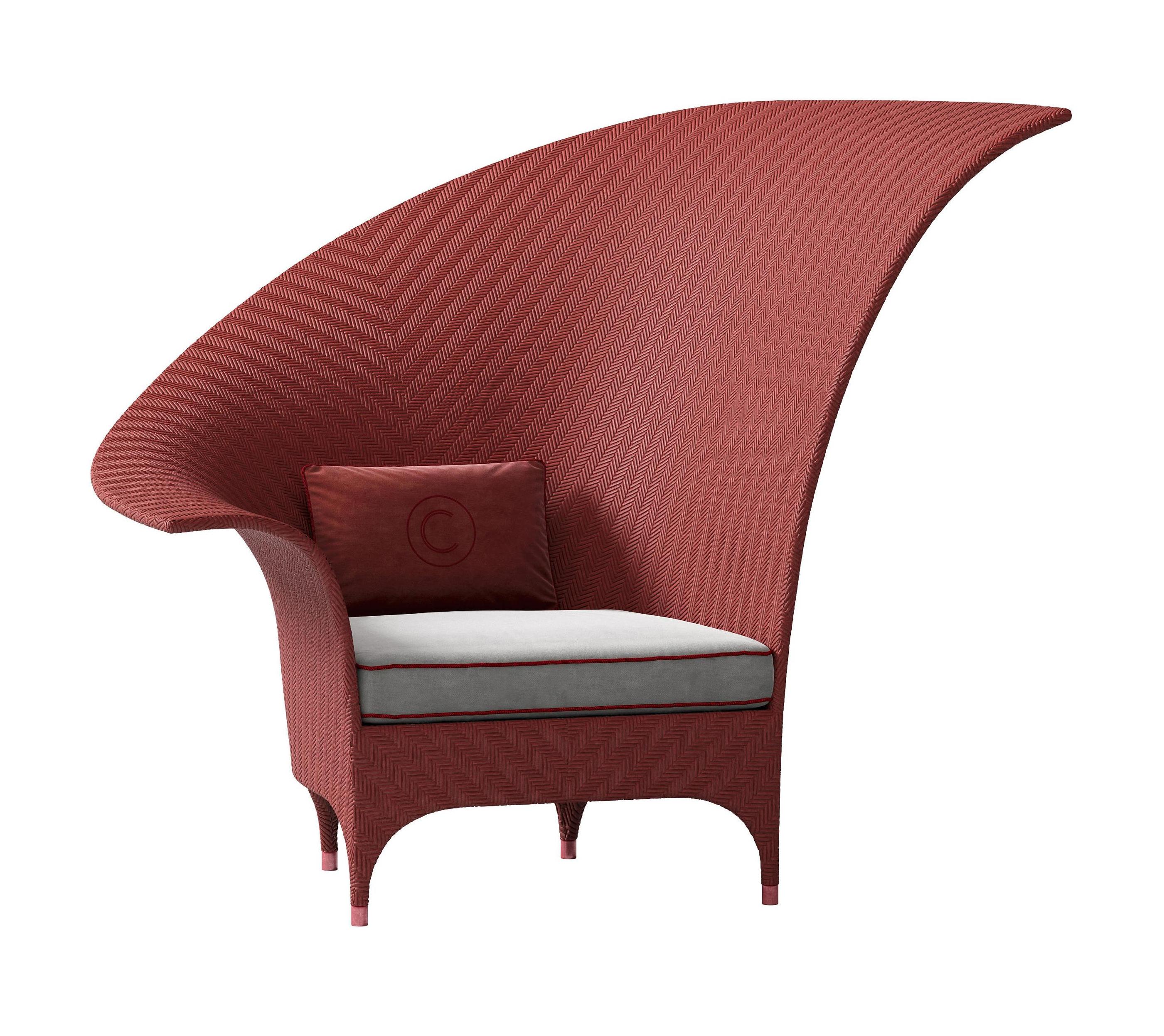 Poltrona Da Esterno Raffinata Red Bergere