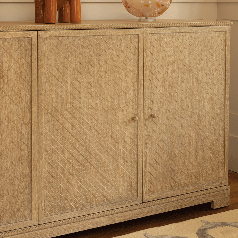 Credenza York Venetian White Oak