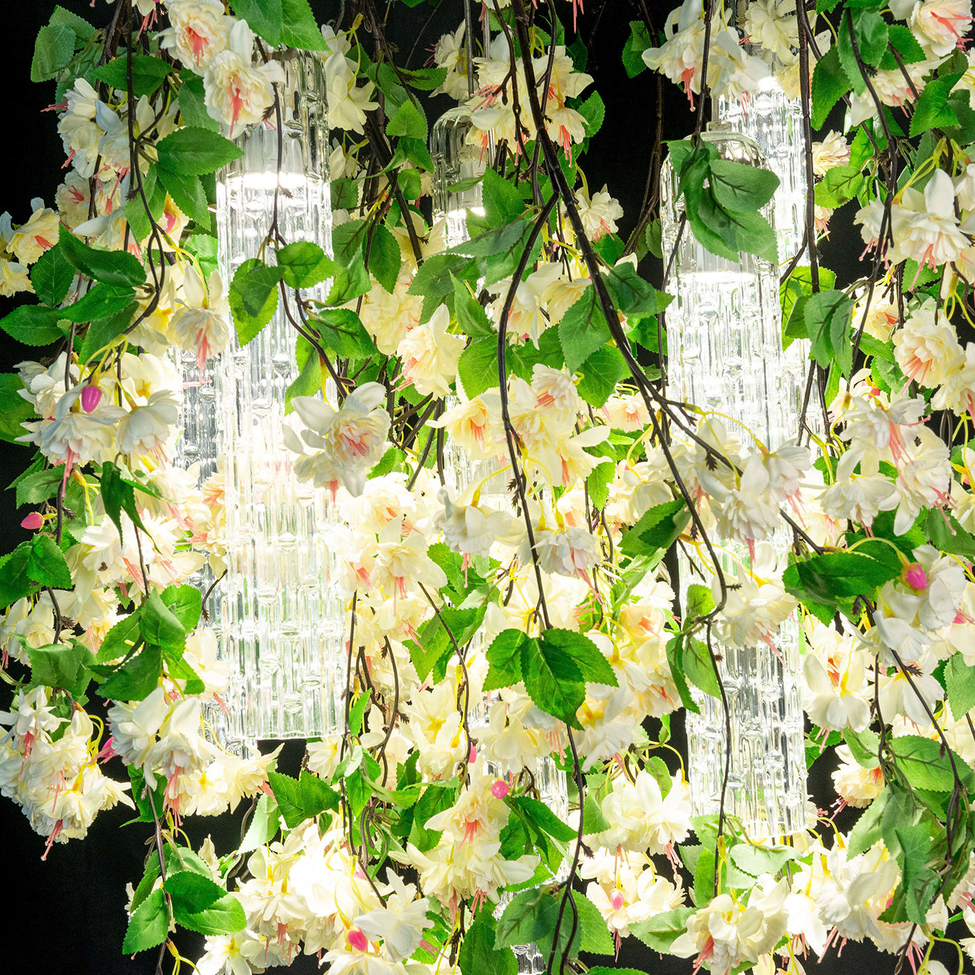 Lampadario Grande White Cascade