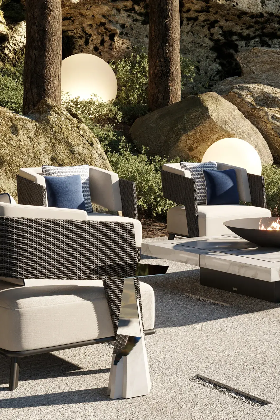 Tavolino Laterale Halo Grey - 1