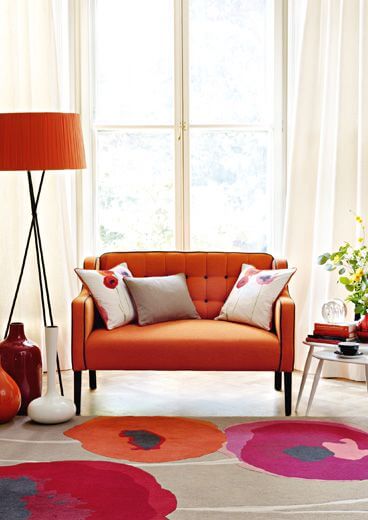 Tappeto Poppies Red
