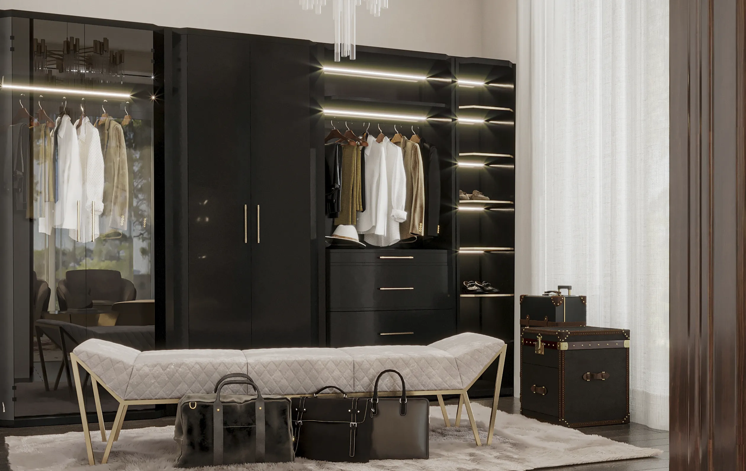 Guardaroba Grigio Cadence - 3