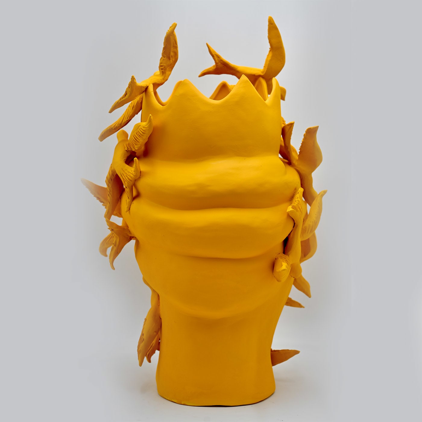 Testa di Moro Arancione Scultura