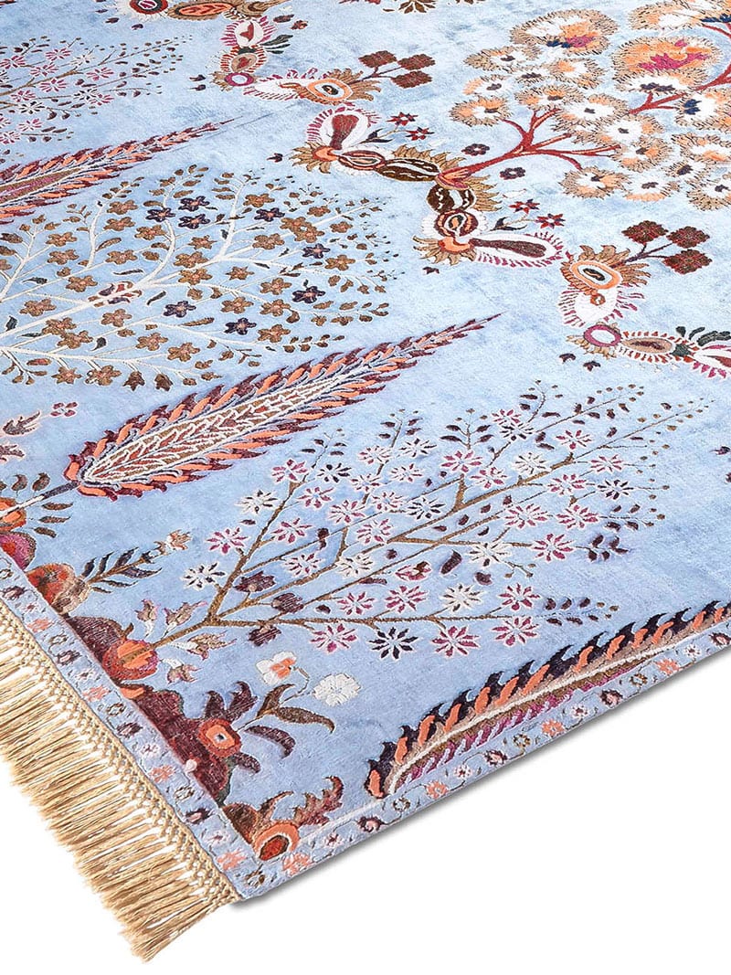 Tappeto Lusso Mughal Blu