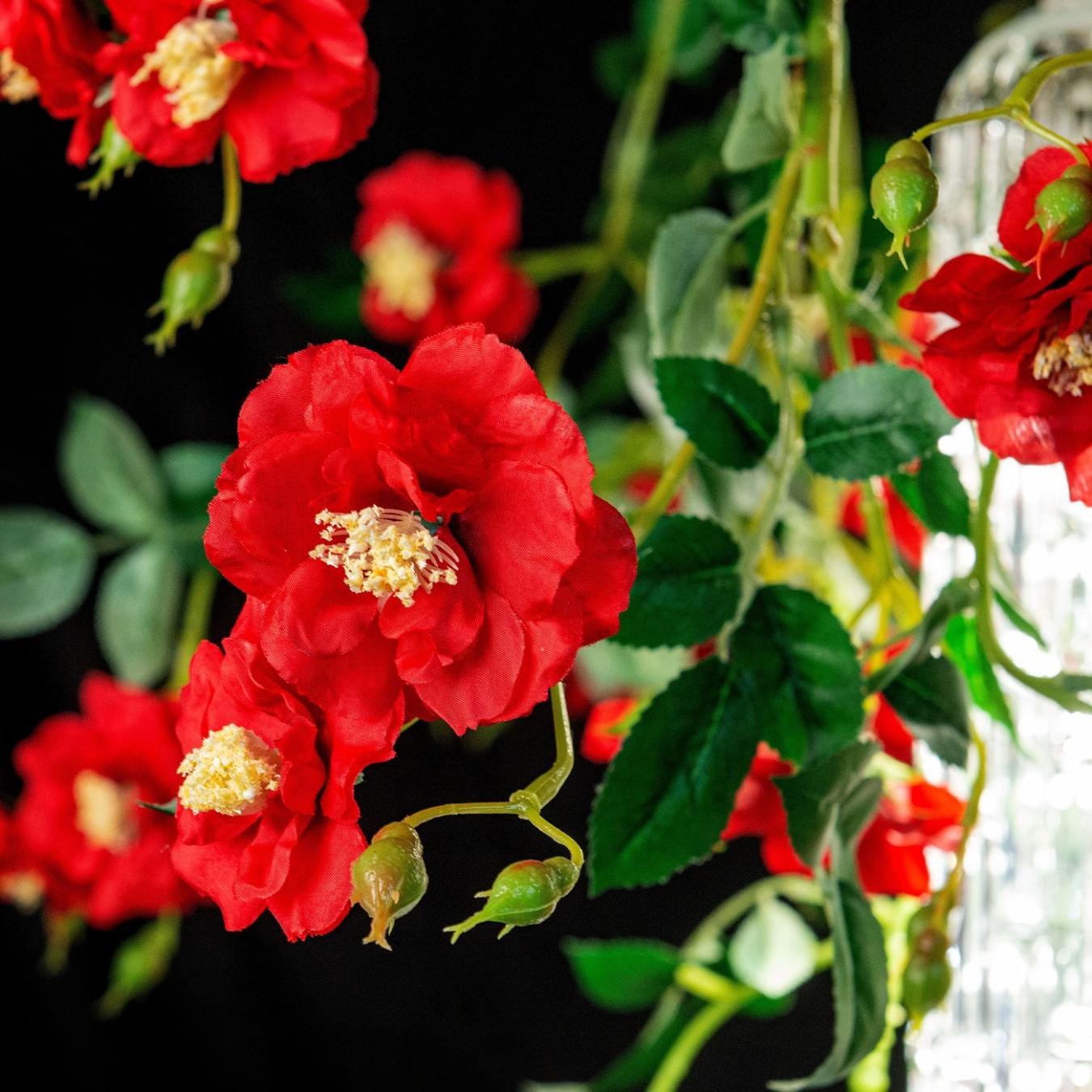 Lampadario Grande Wil Red Roses