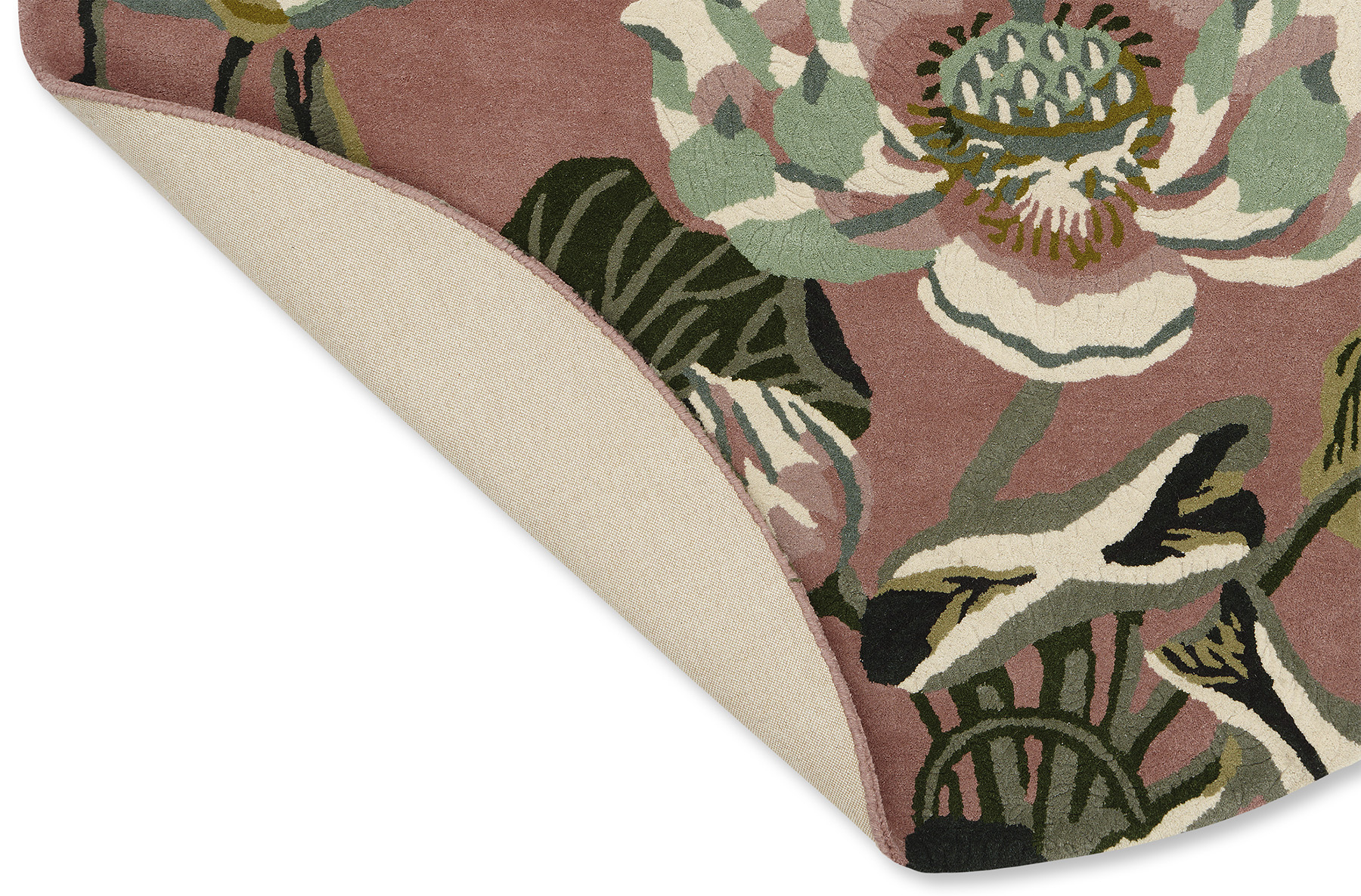 Tappeto Rotondo Waterlily Dusty Rose
