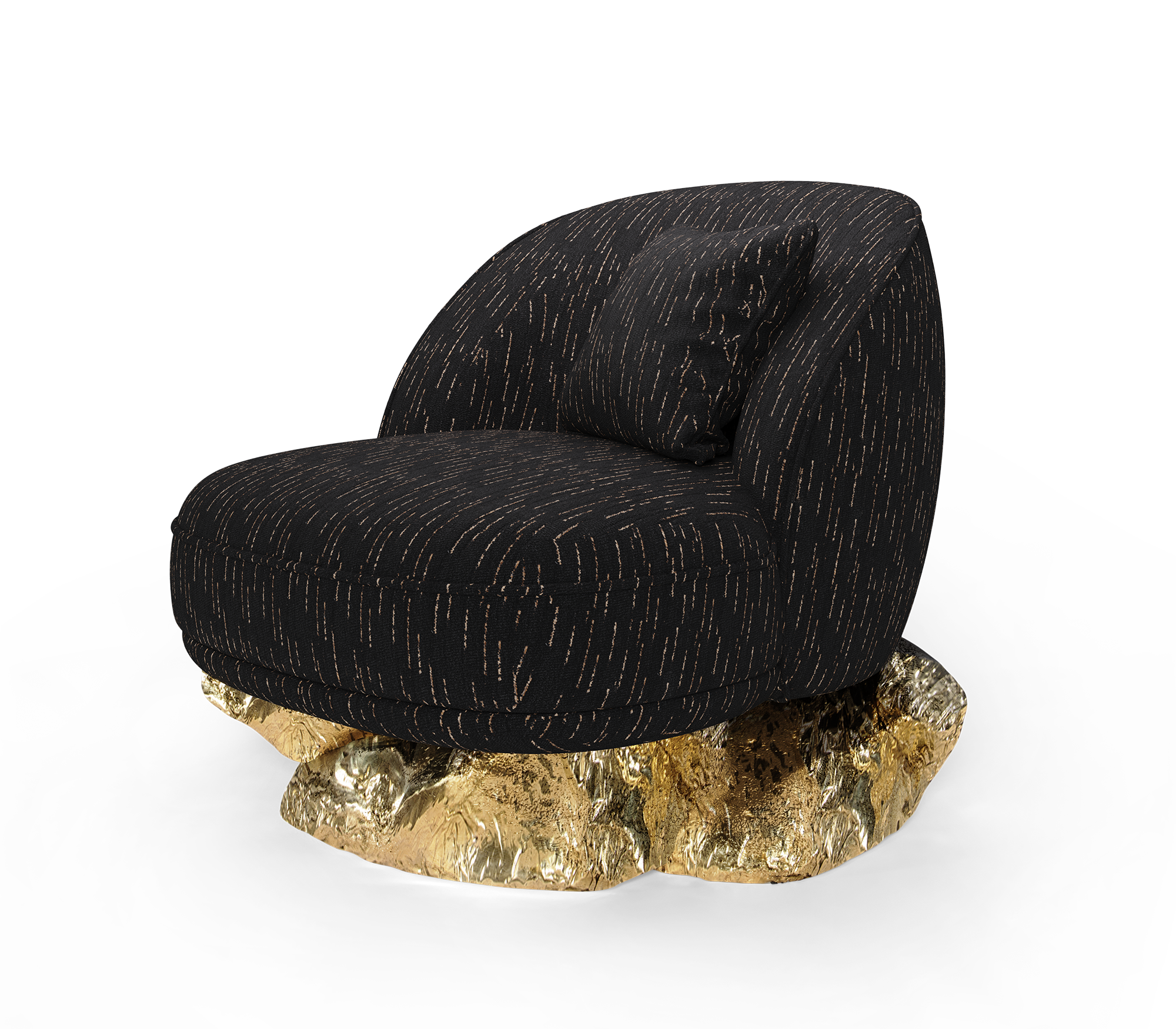 Poltrona Angora Nera