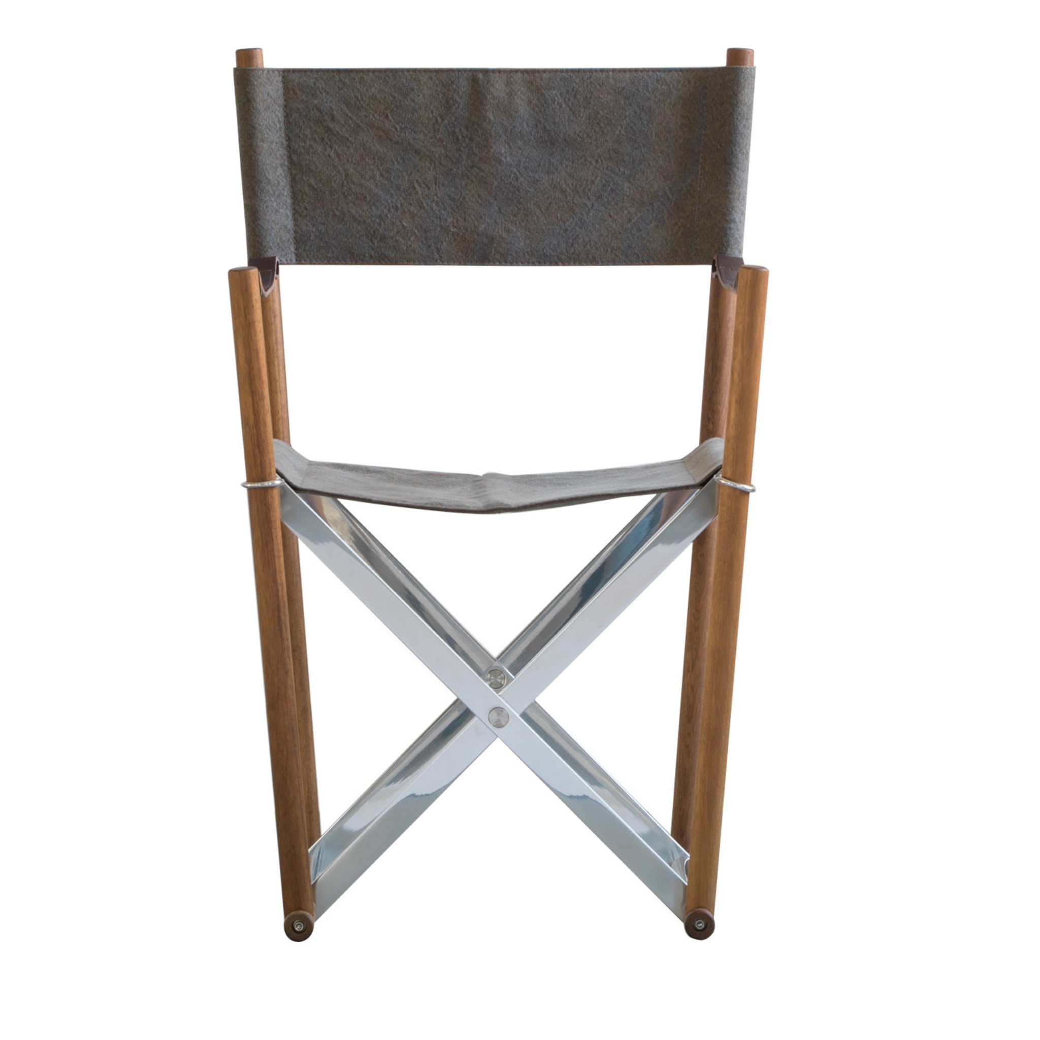 Sedia in Cotone Regista | Base / Piedistallo: Iroko Wood