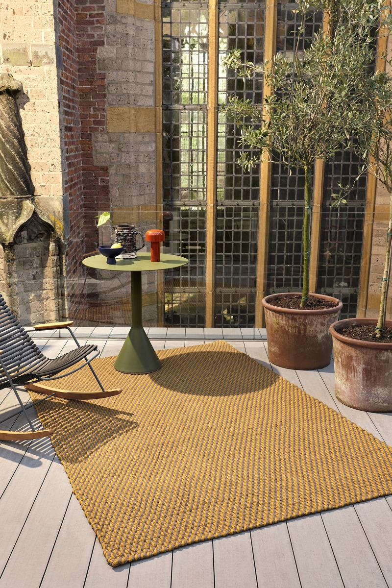 Tappeto Lace Mustard-Taupe Per Esterni | Misura: 200 x 280 cm