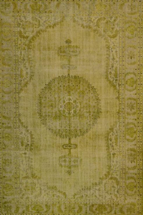 Tappeto Vintage Verde Limone