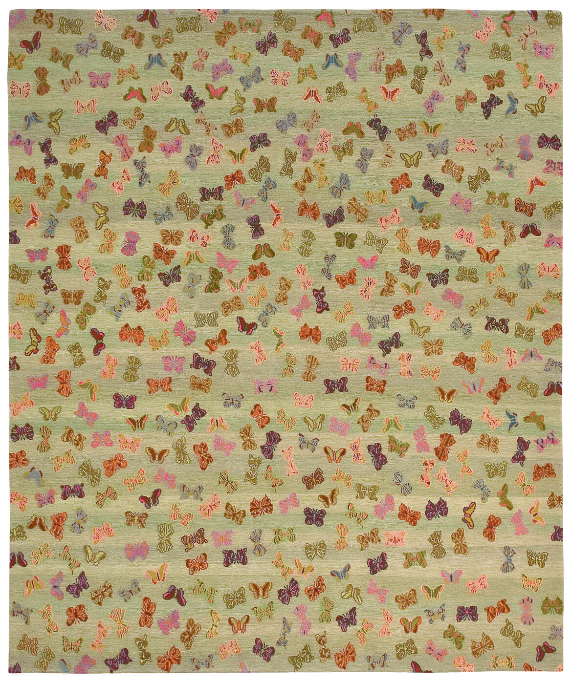 Tappeto Little Butterfly Verde | Misura: 200 x 300 cm