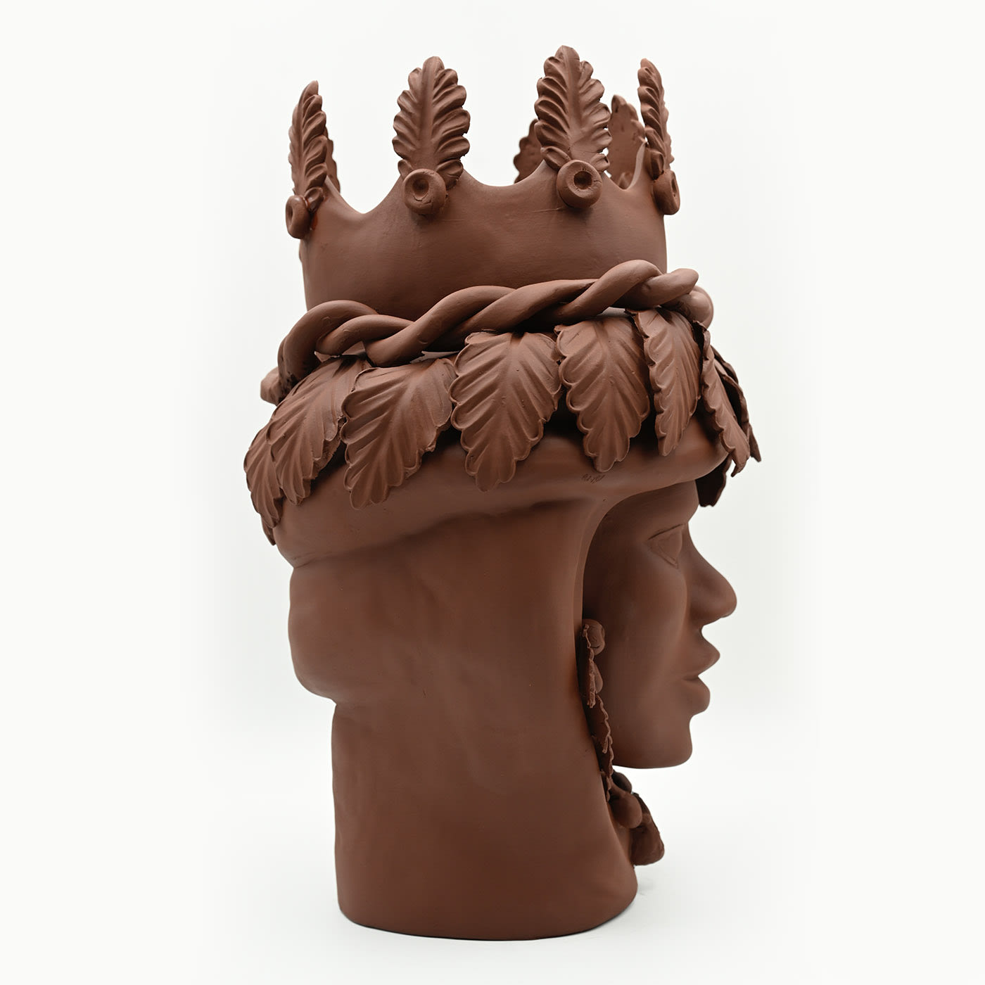 Testa di Moro Marrone Scultura