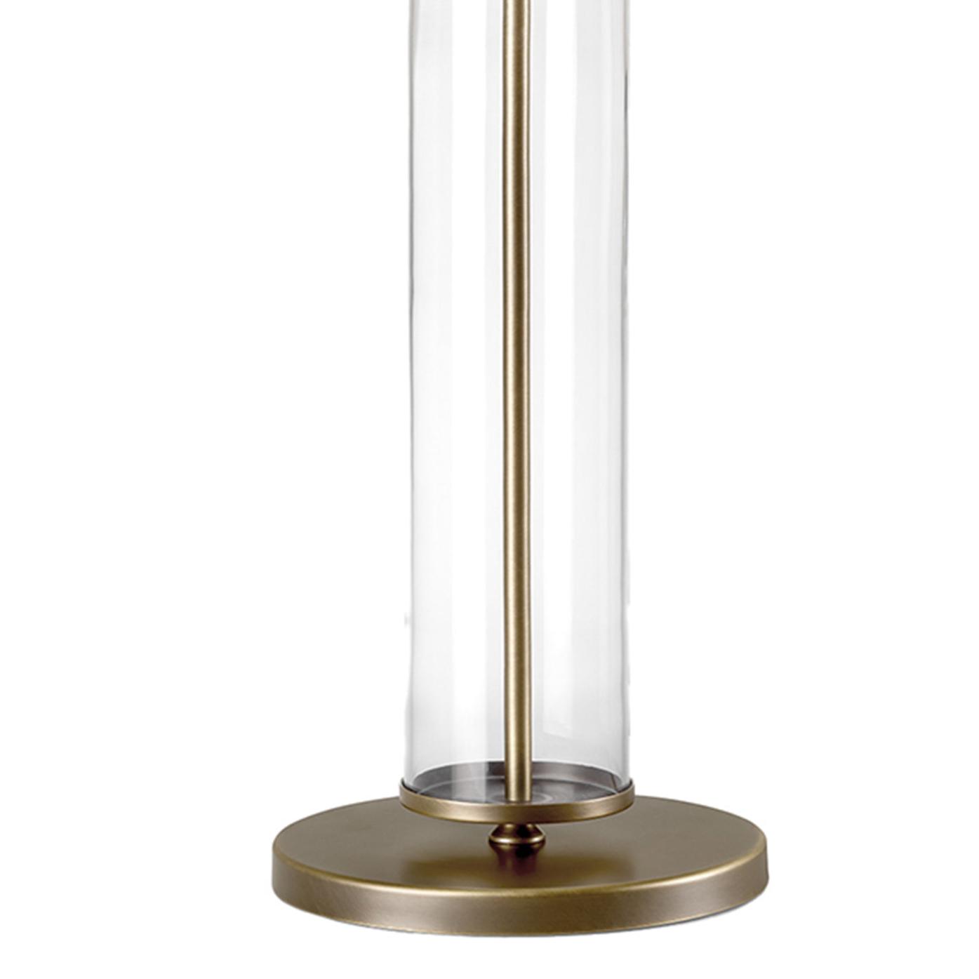 Lampada da Tavolo Elegante in Metallo Brunito