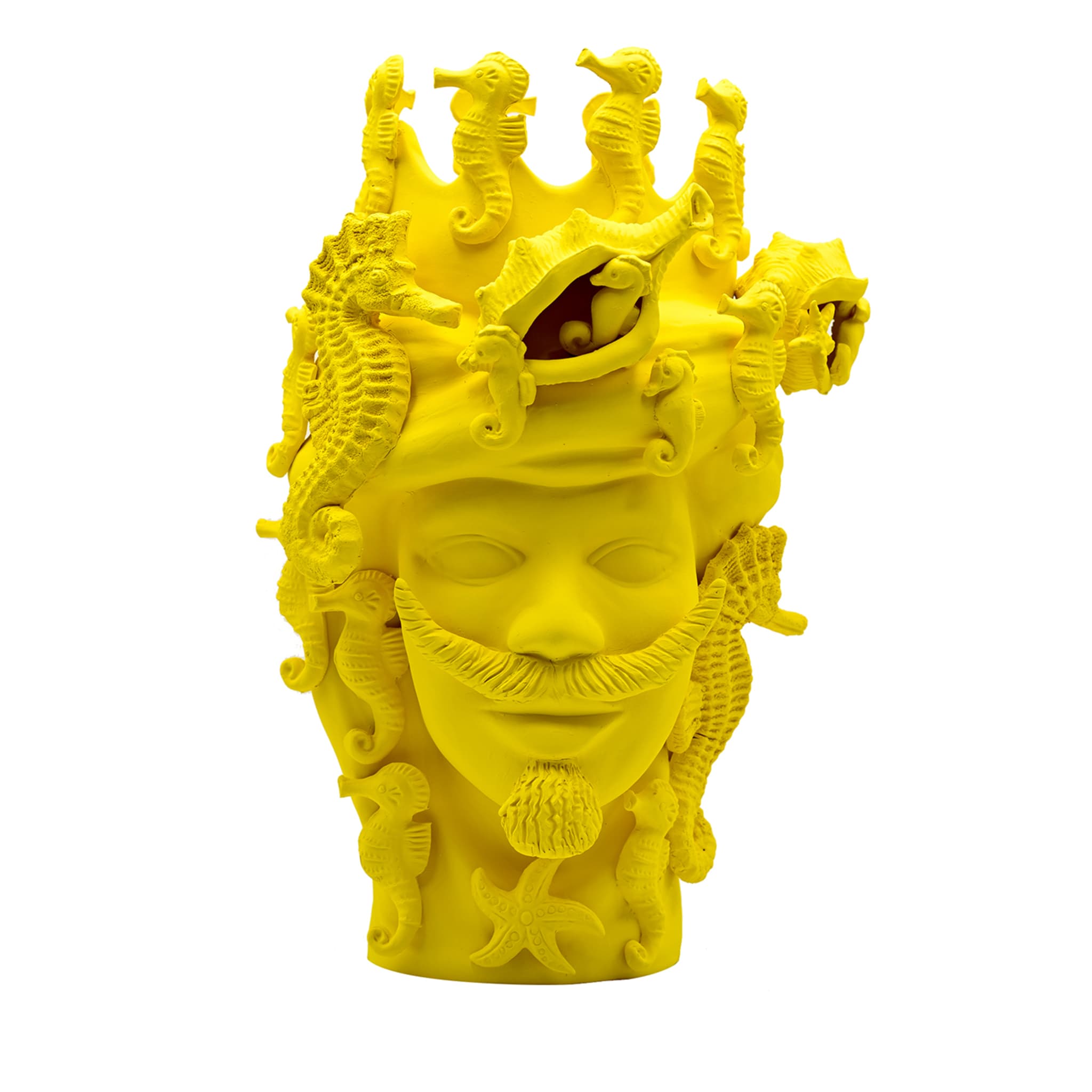Testa di Moro Gialla Scultura