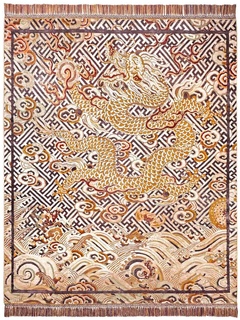 Tappeto Annodato Dragon | Misura: 274 x 365 cm