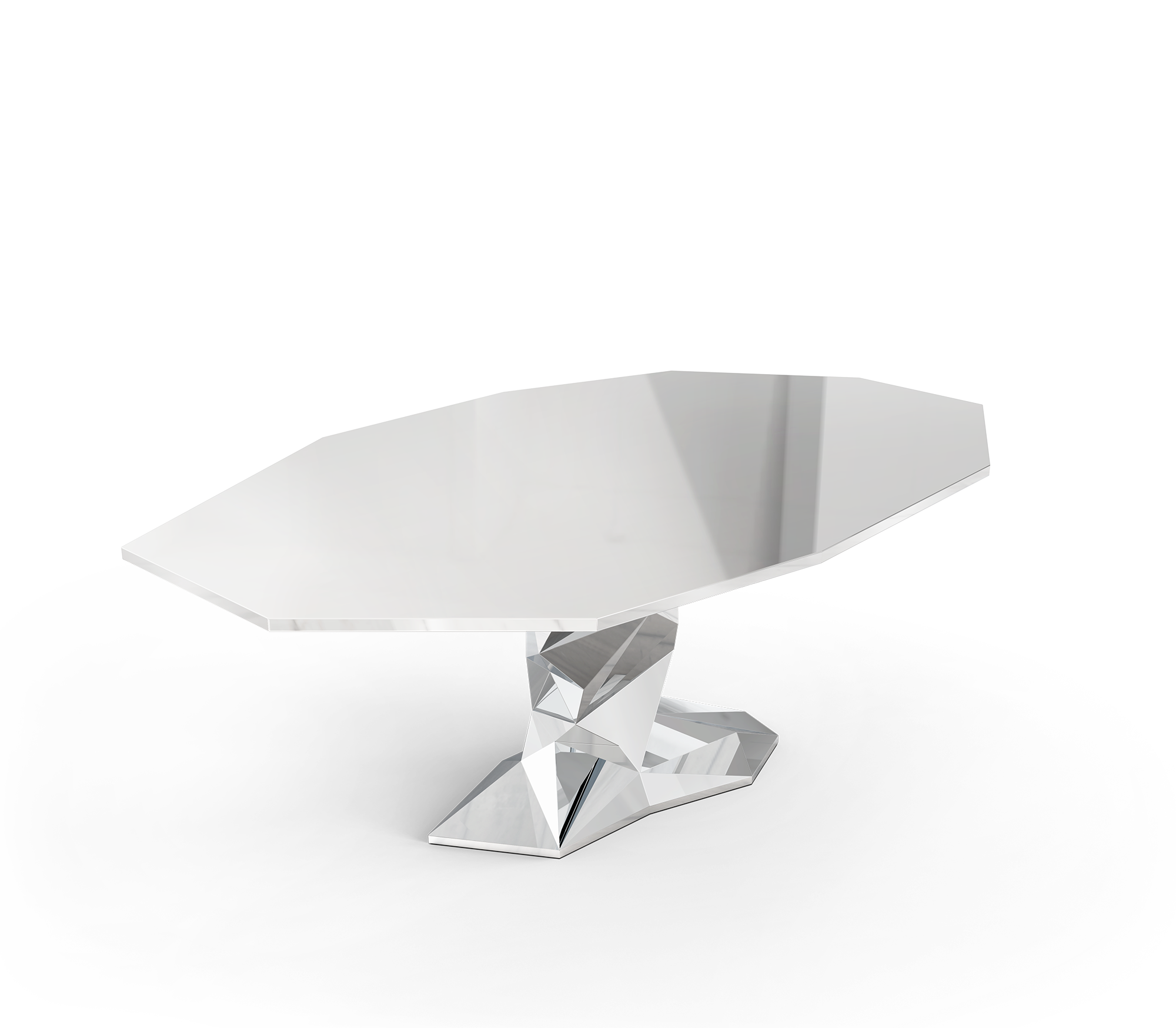 Tavolo da Pranzo Luxe Argento Bonsai