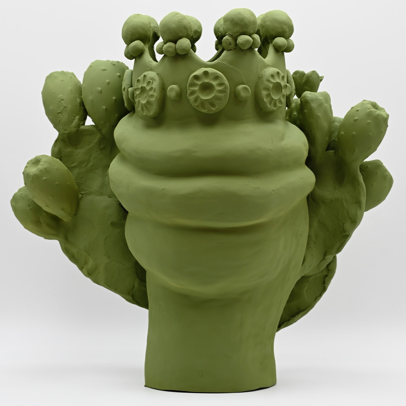 Testa di Moro Verde Artigianale Scultura