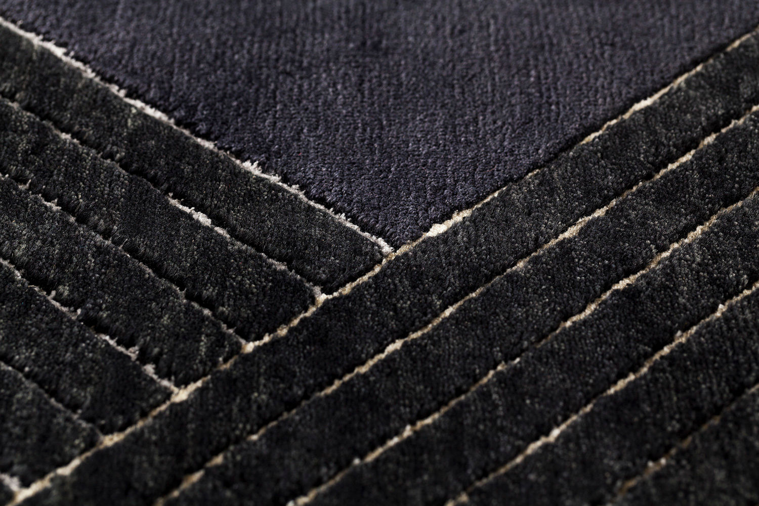 Tappeto Nero Righe