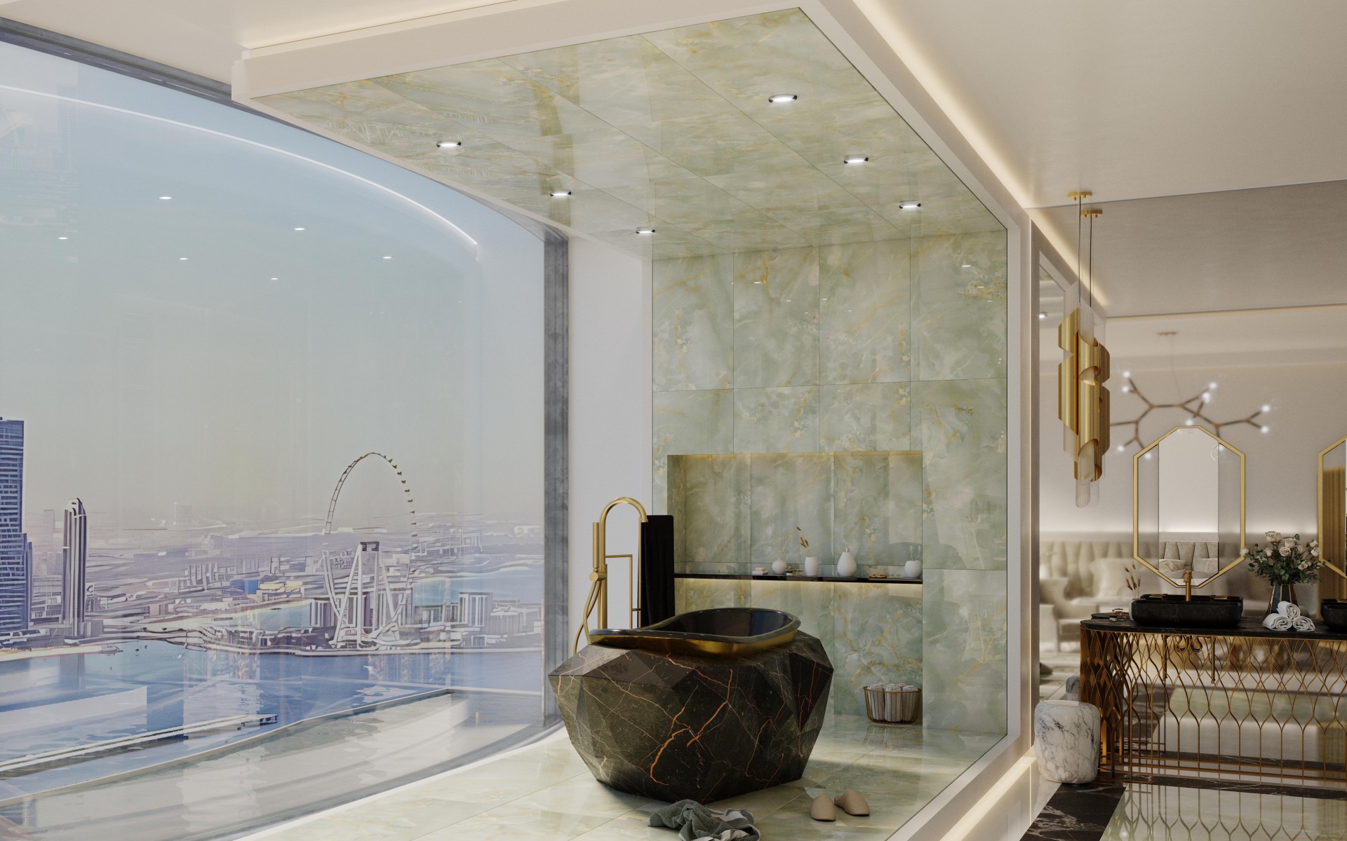 Vasca Da Bagno Gemstone Faux Marble - 3