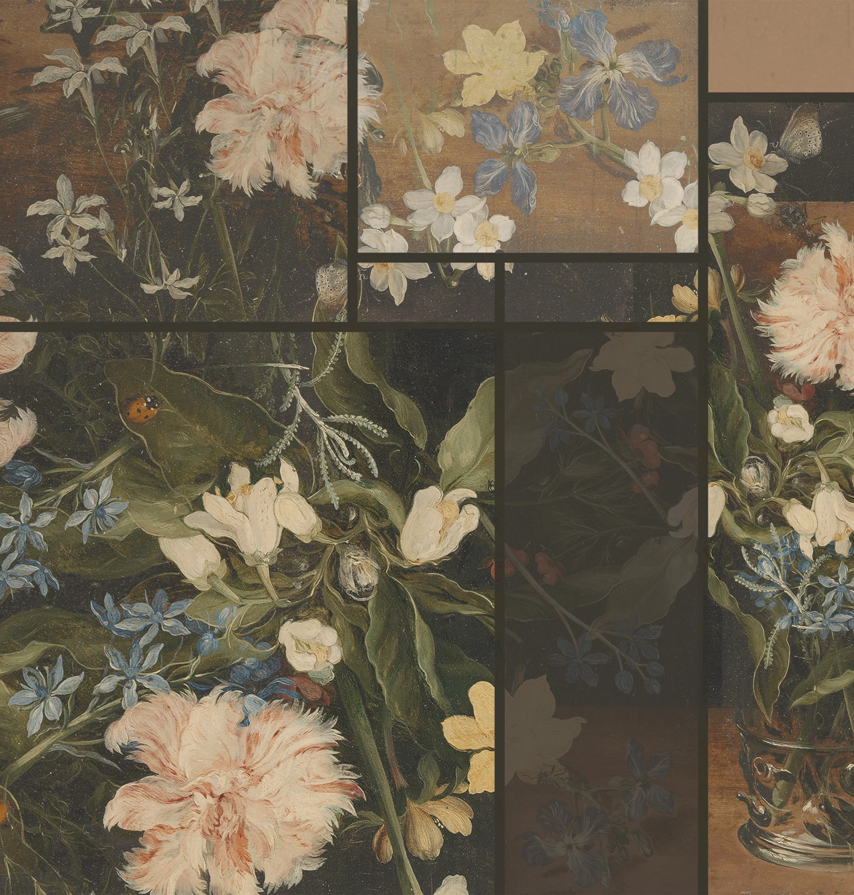 Carta da parati Vintage Flowers