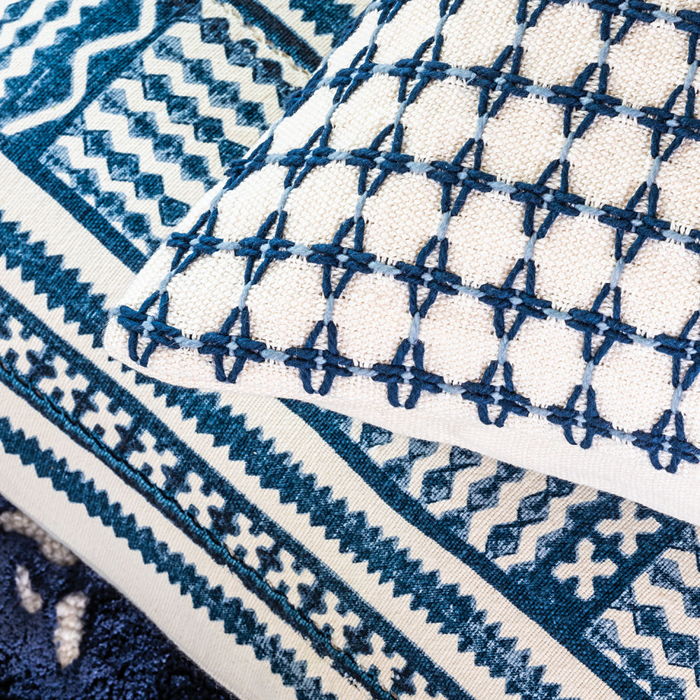 Cuscino Kuba Indigo 60 × 60