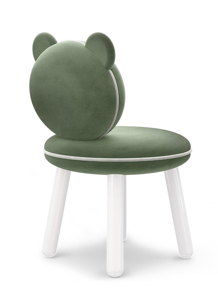 Sedia Per Bambini Fluffy Bear Green