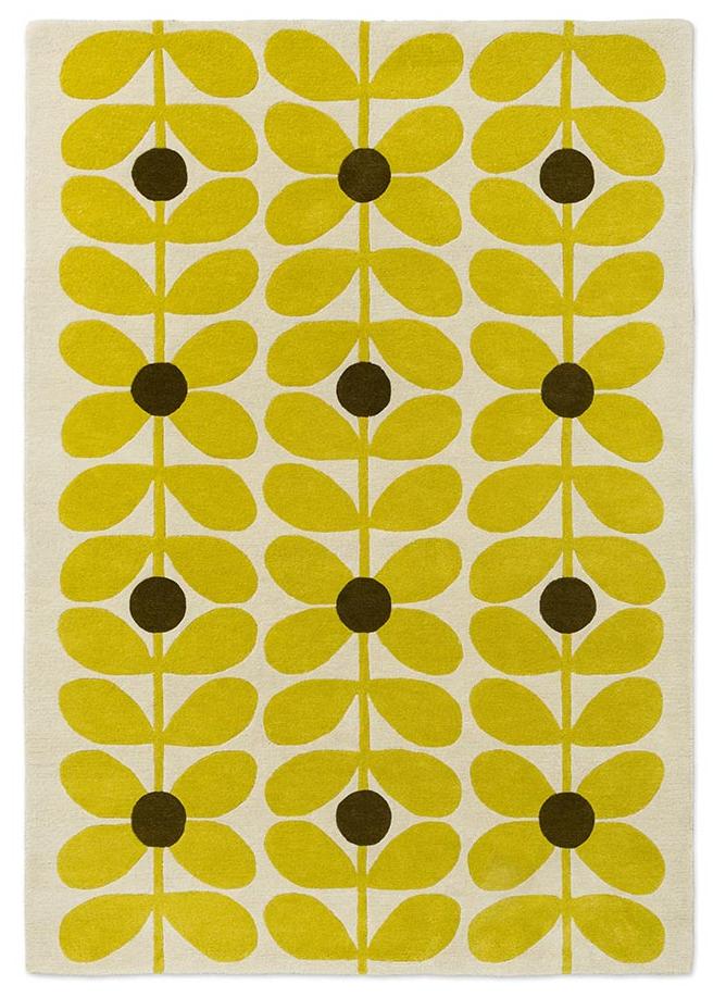 Sixties Stem Yellow Tappeto