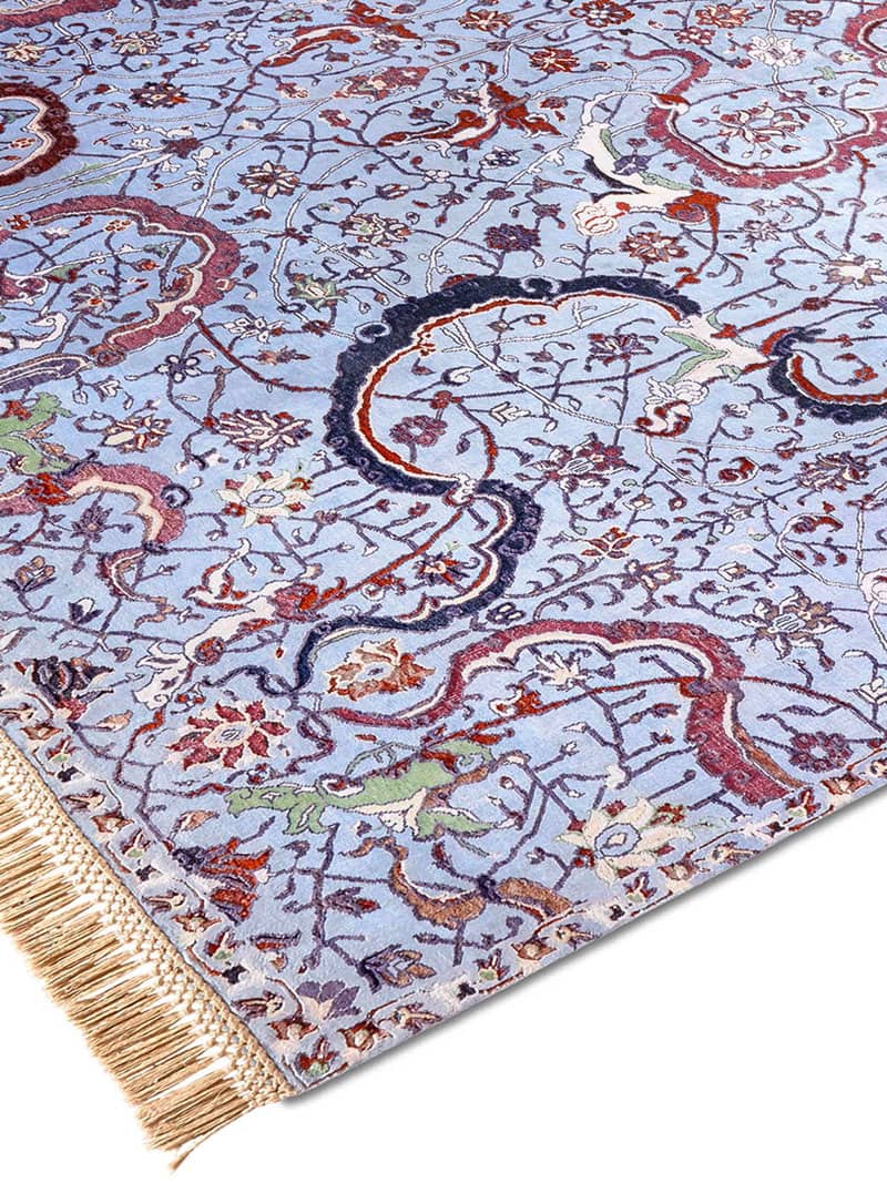 Tappeto Lusso Tabriz Azzurro