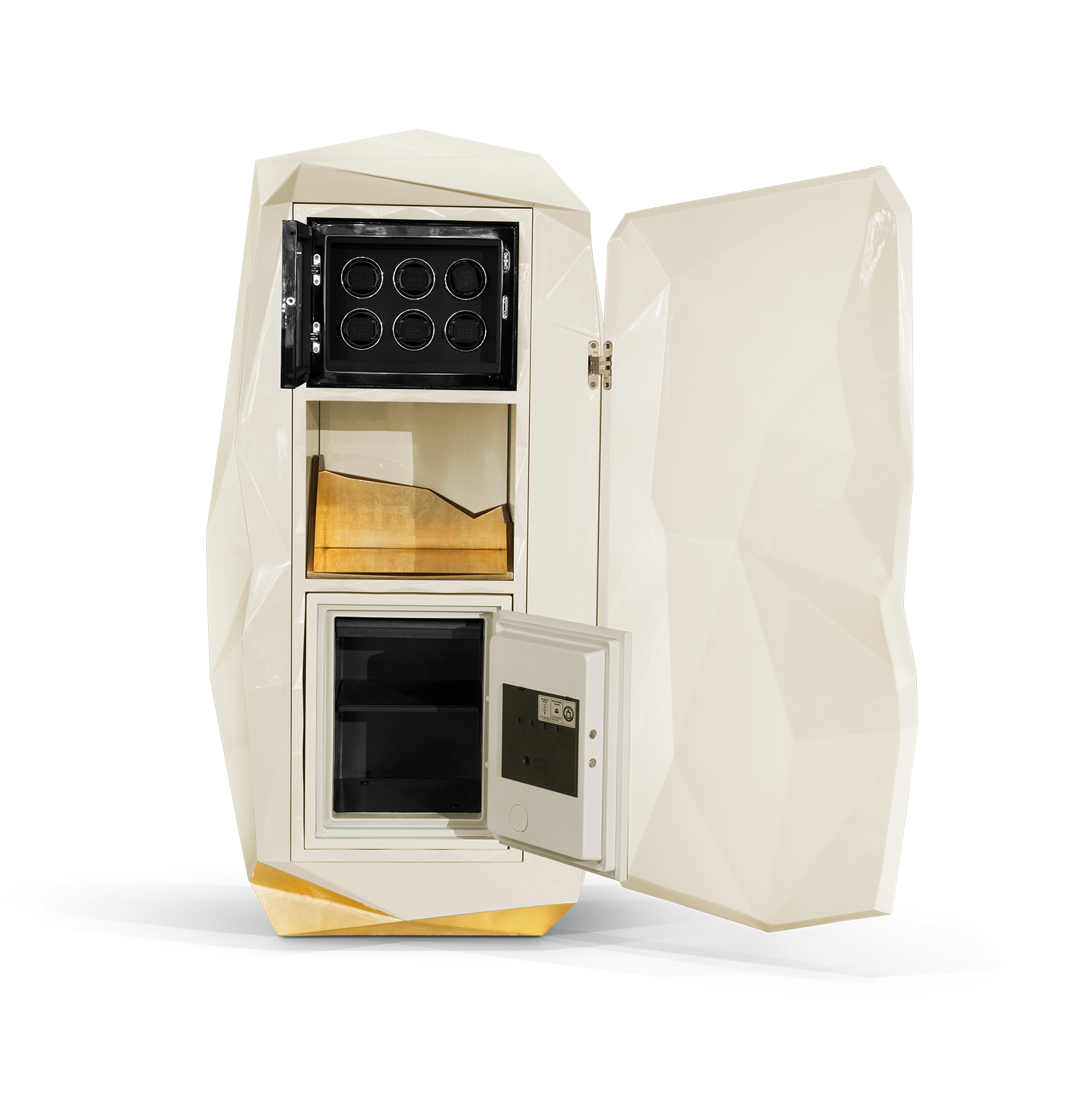 Tavolo da Pranzo di Lusso Prism Cream Elite Safe