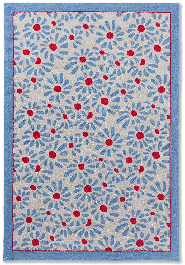 Tappeto da Esterno Azzurro Margherita