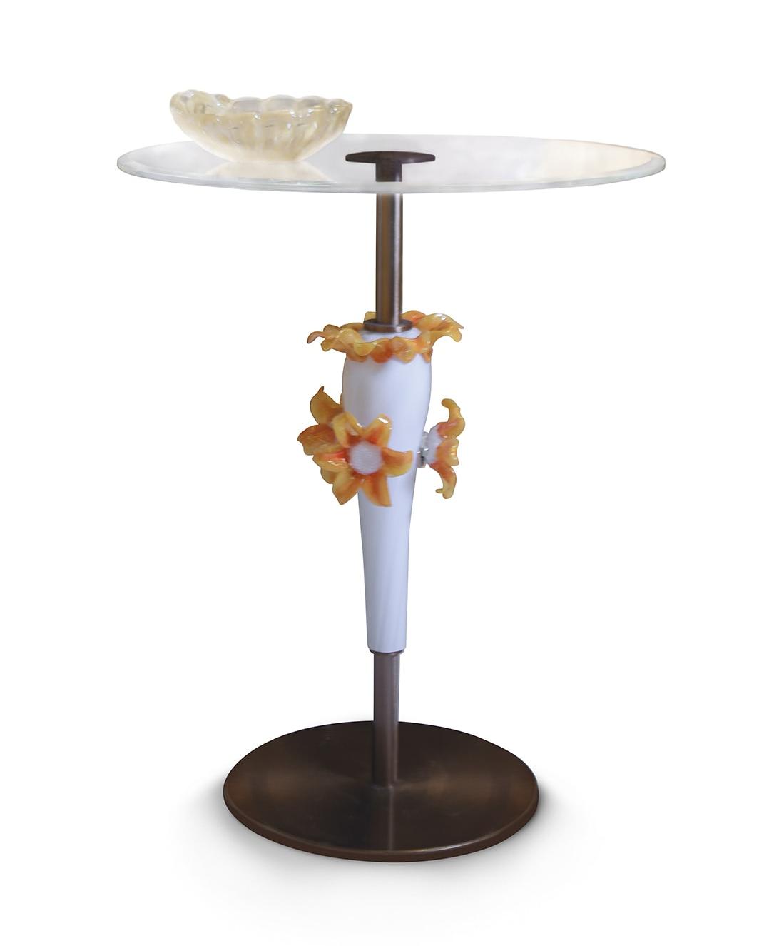 Tavolino con Piano in Vetro di Murano