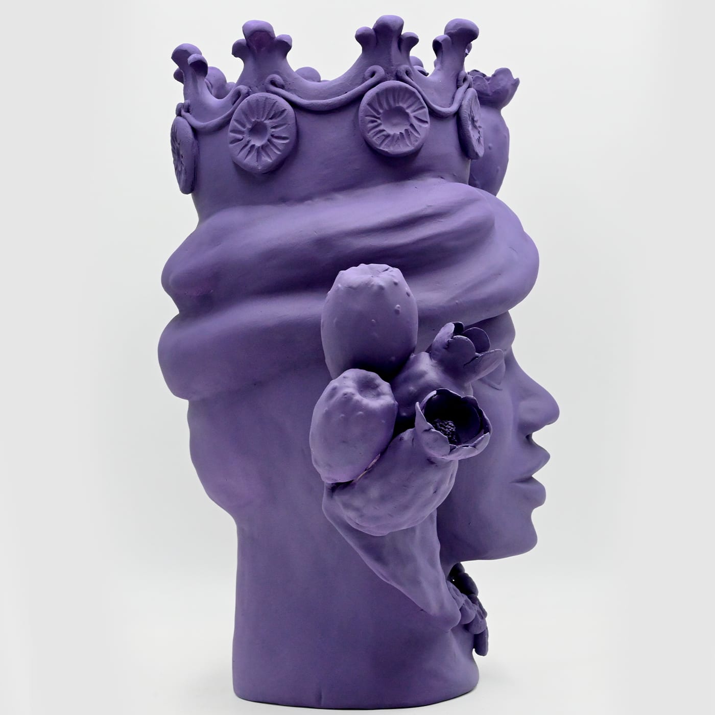 Testa di Moro Viola Scultura