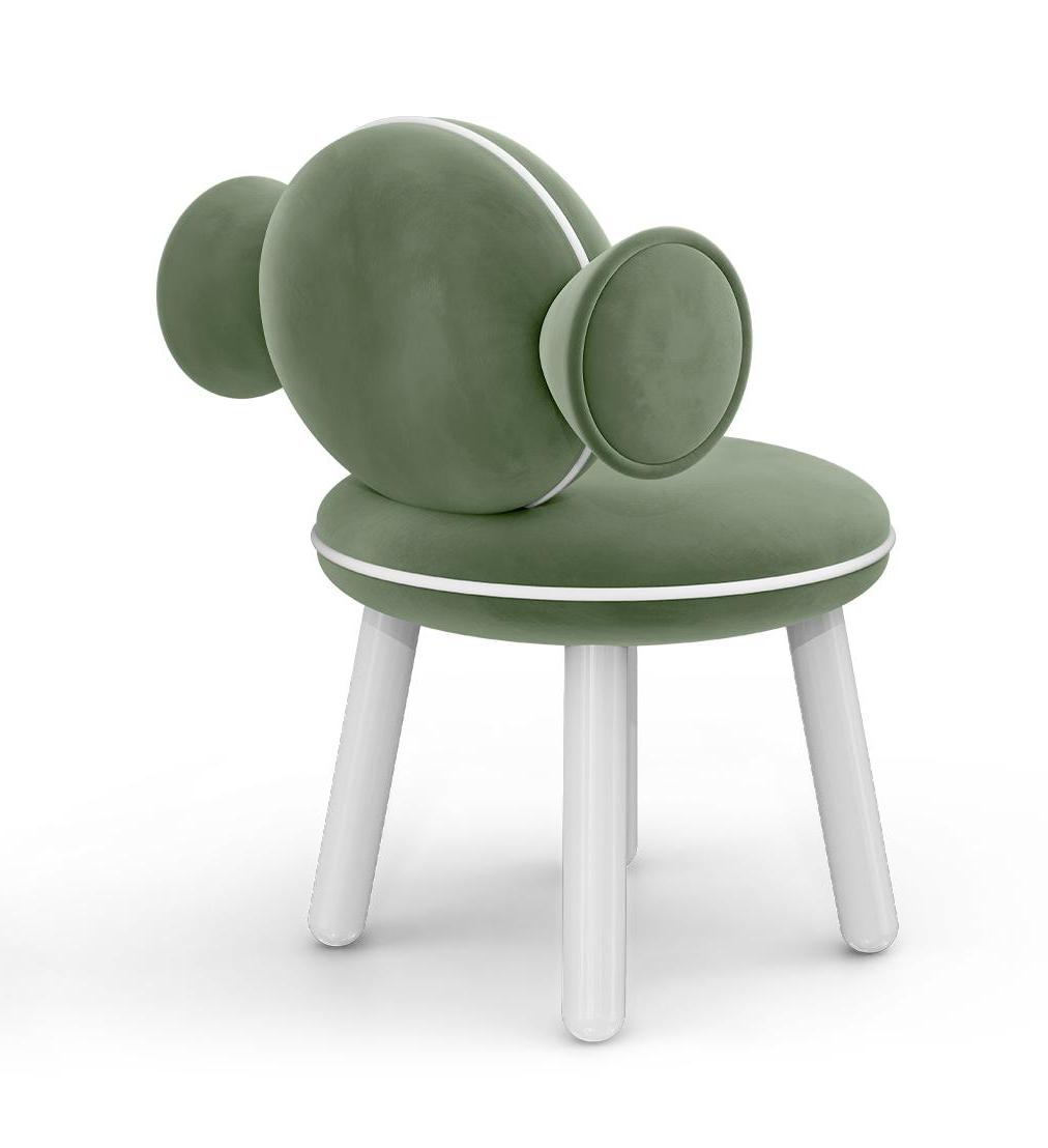 Sedia Per Bambini Lollipop Green Puff