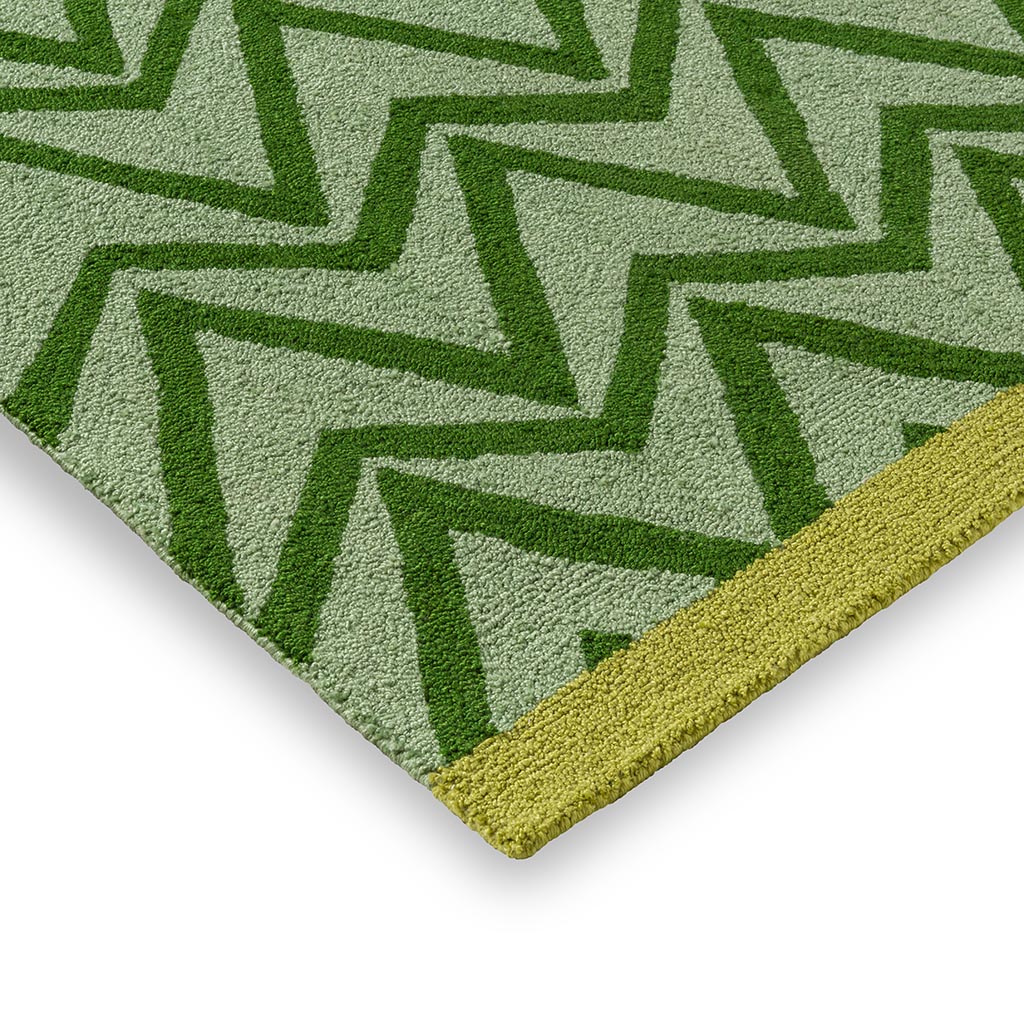 Tappeto Dhurrie Verde Esterno