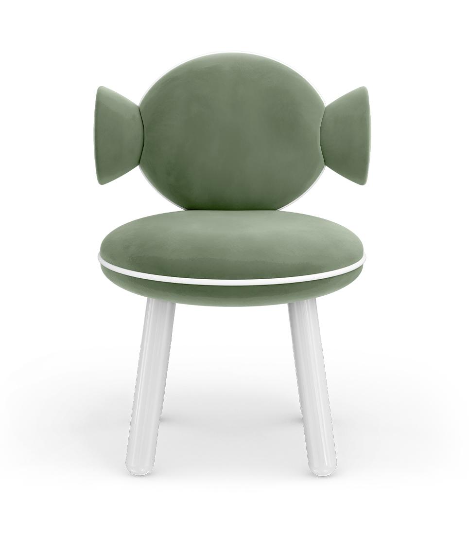 Sedia Per Bambini Lollipop Green Puff
