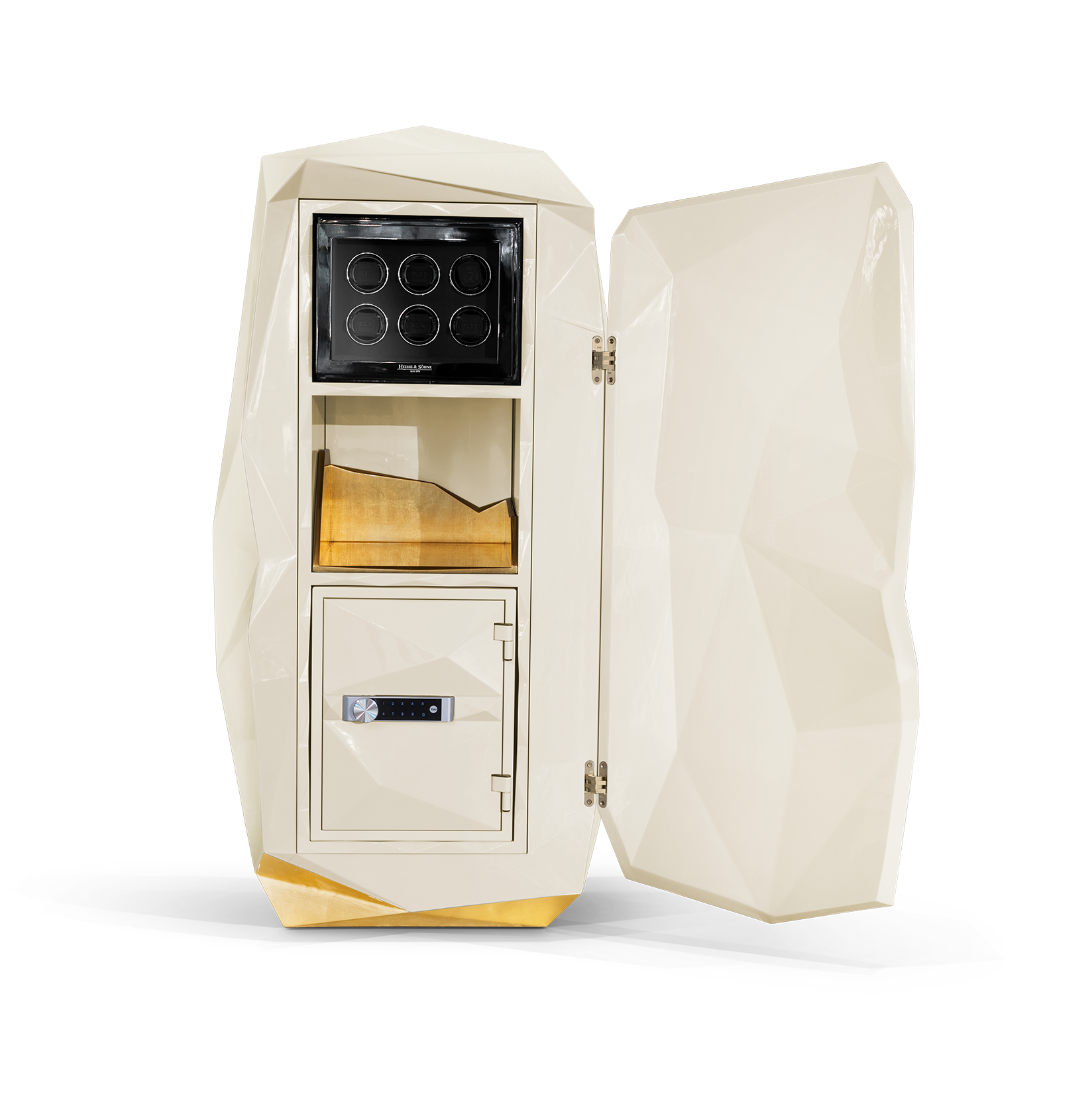 Tavolo da Pranzo di Lusso Prism Cream Elite Safe