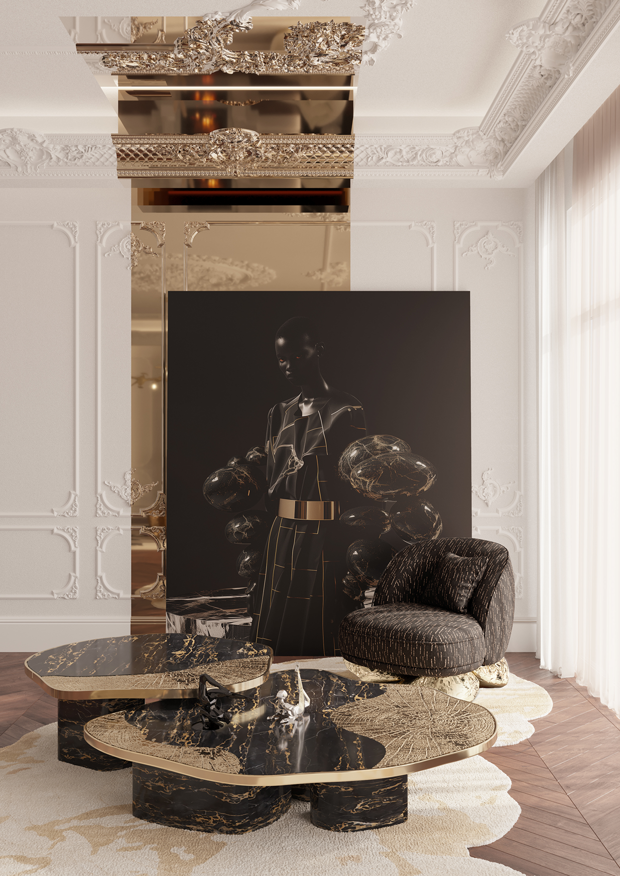 Poltrona Angora II Nera