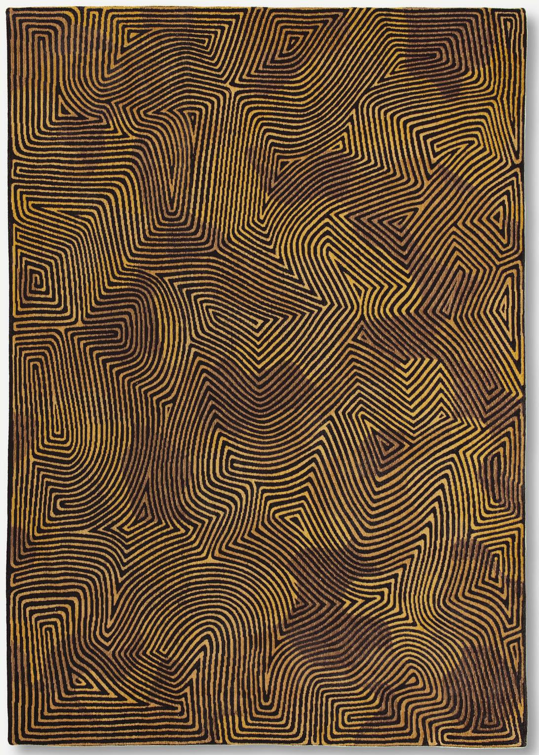Tappeto Coral Black Gold 9227