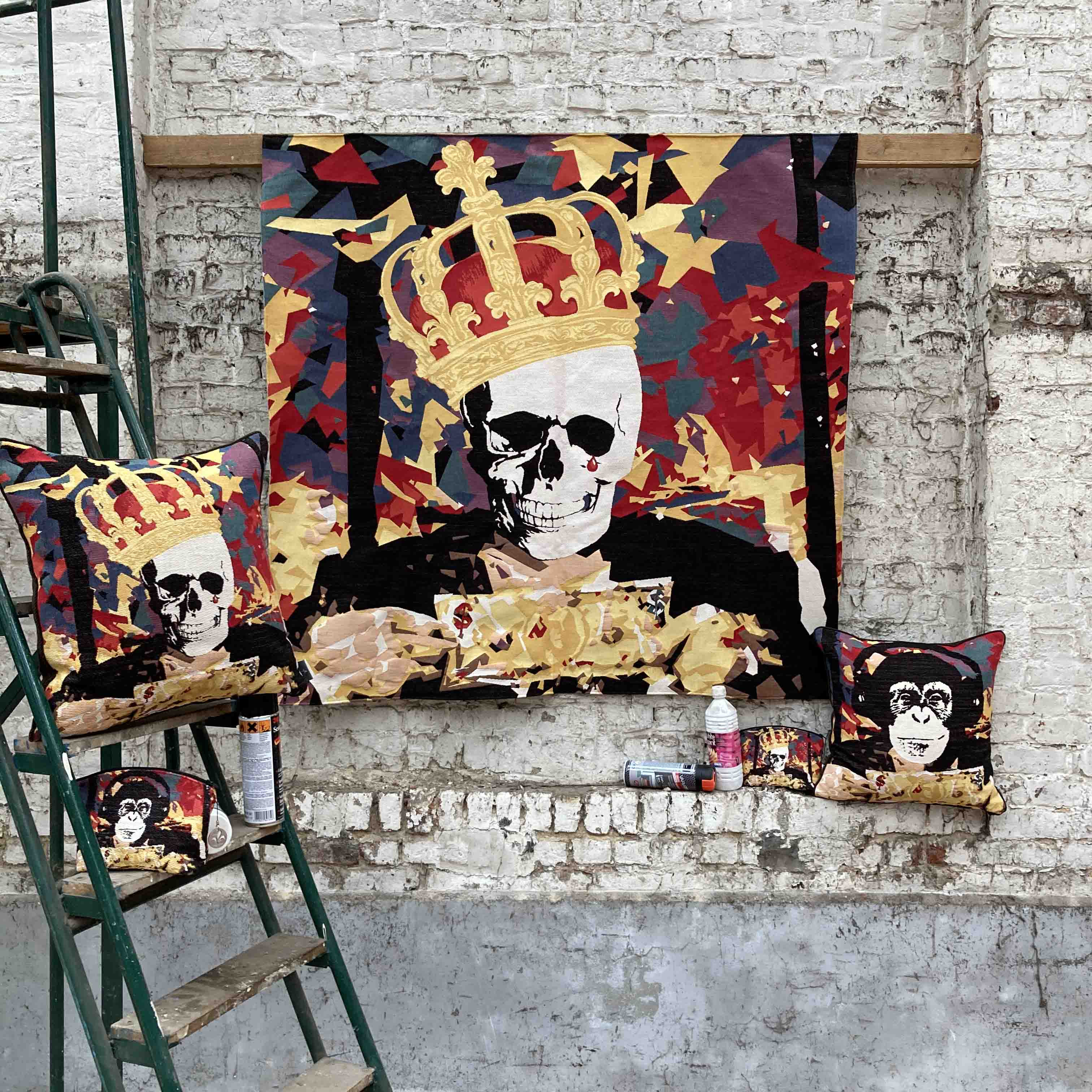 Arazzo Cavaliere Scheletro