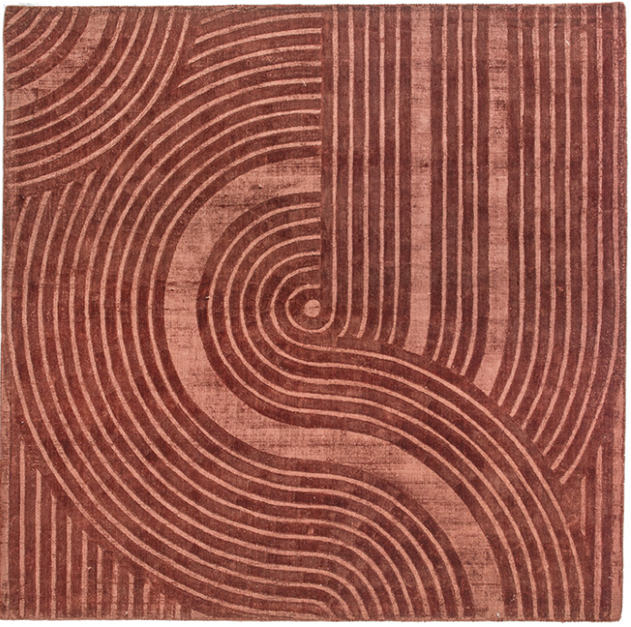 Tappeto Designer Moderno Ruggine | Misura: 200 x 200 cm
