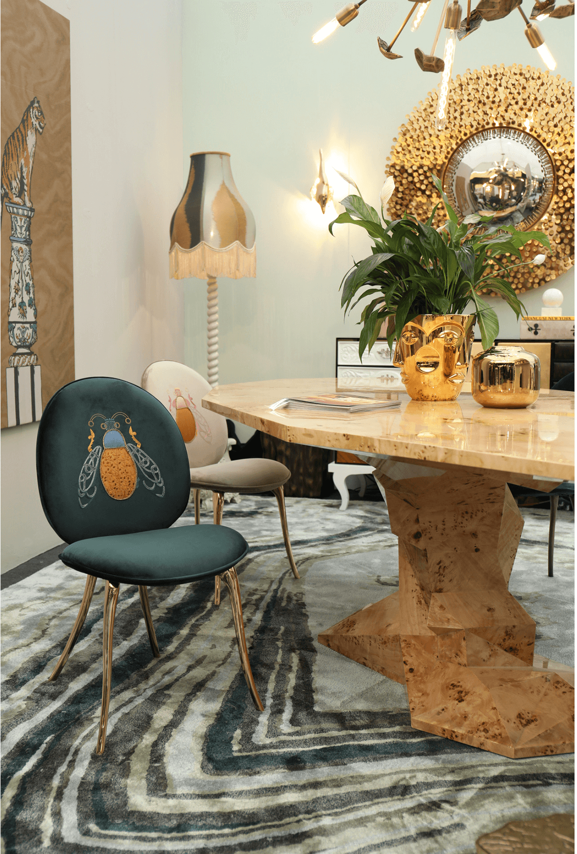 Tavolo da Pranzo Luxe in Radice di Pioppo Bonsai