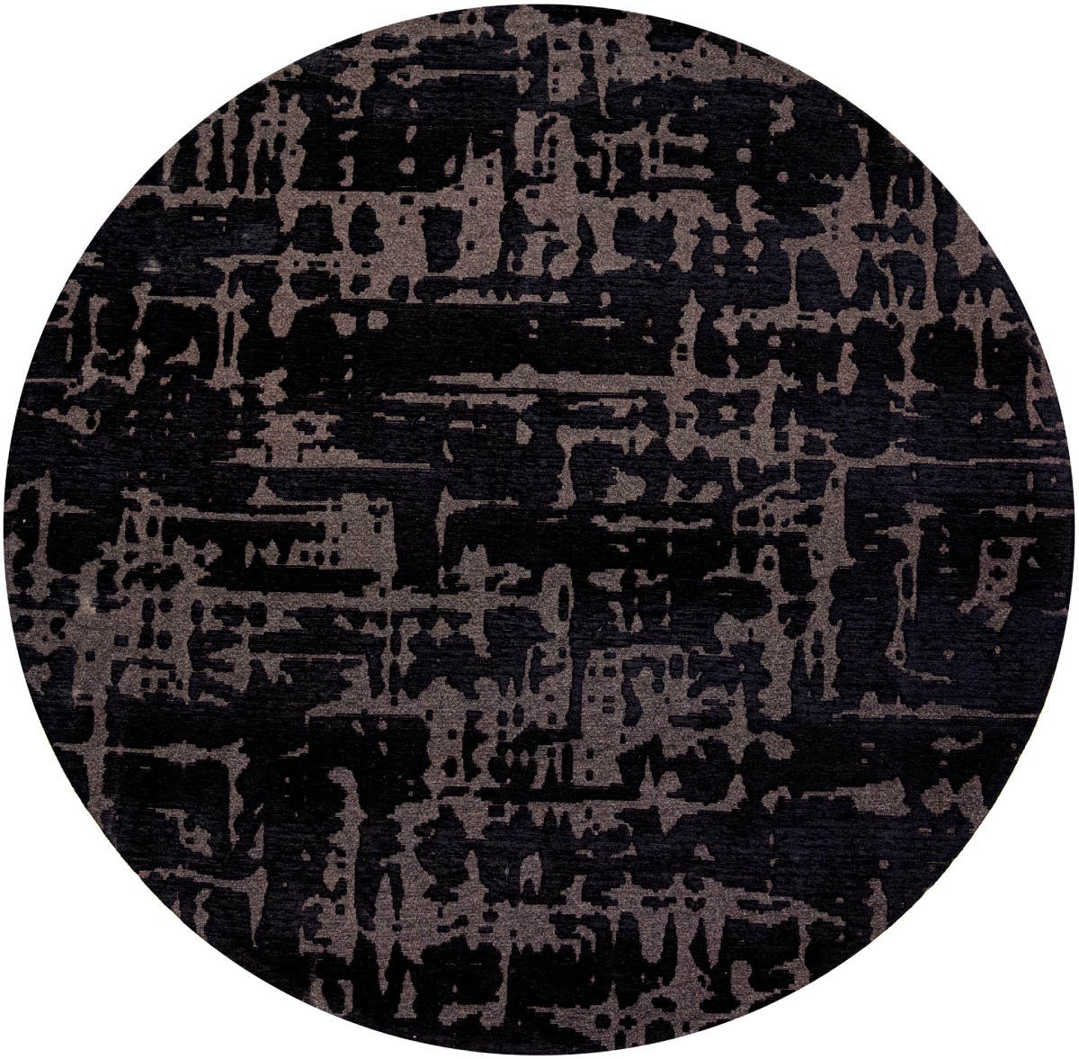 Tappeto Black Water Tondo 9200