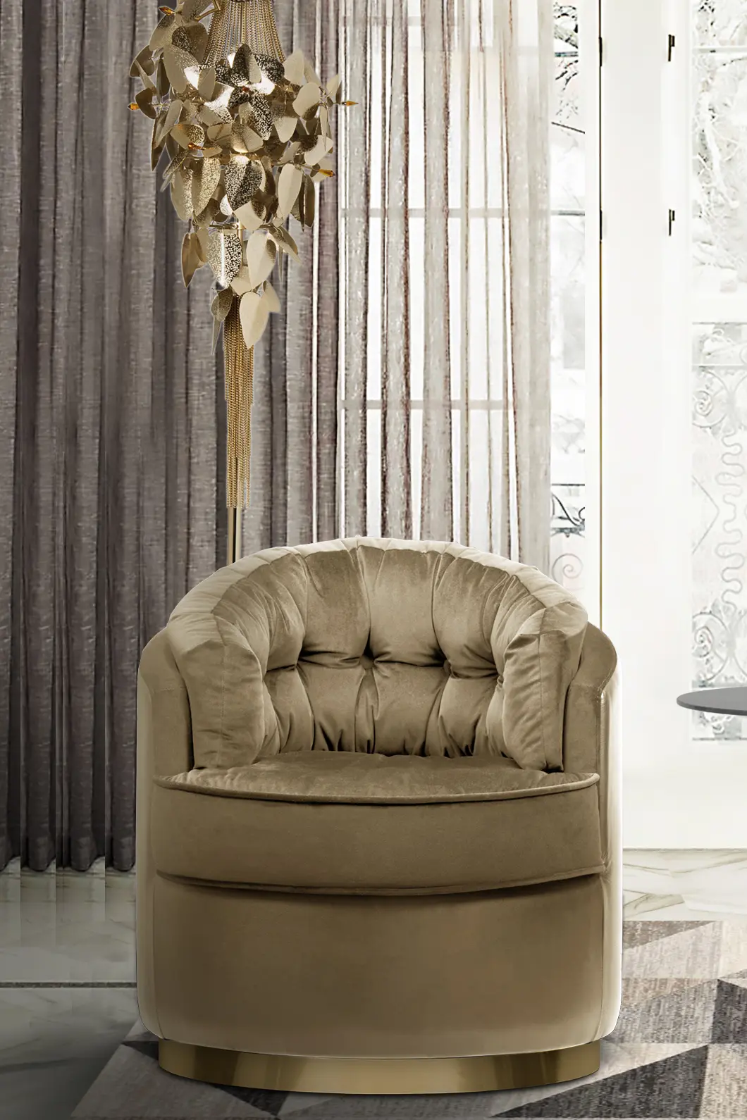Poltrona Girevole Luxe - 14