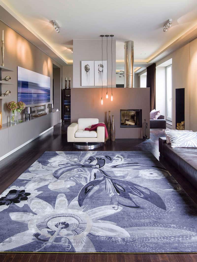 Tappeto Tessuto Red Flower | Misura: 250 x 300 cm