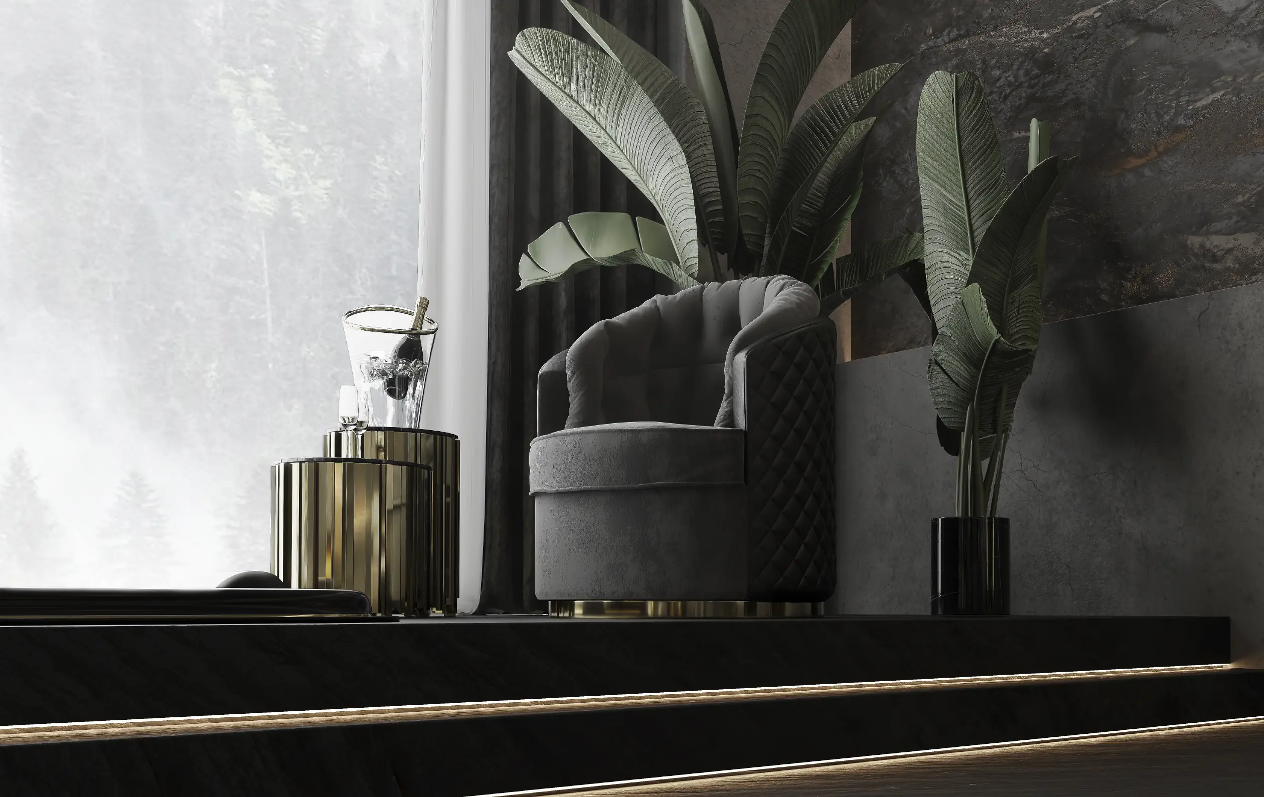 Poltrona Girevole Luxe - 11