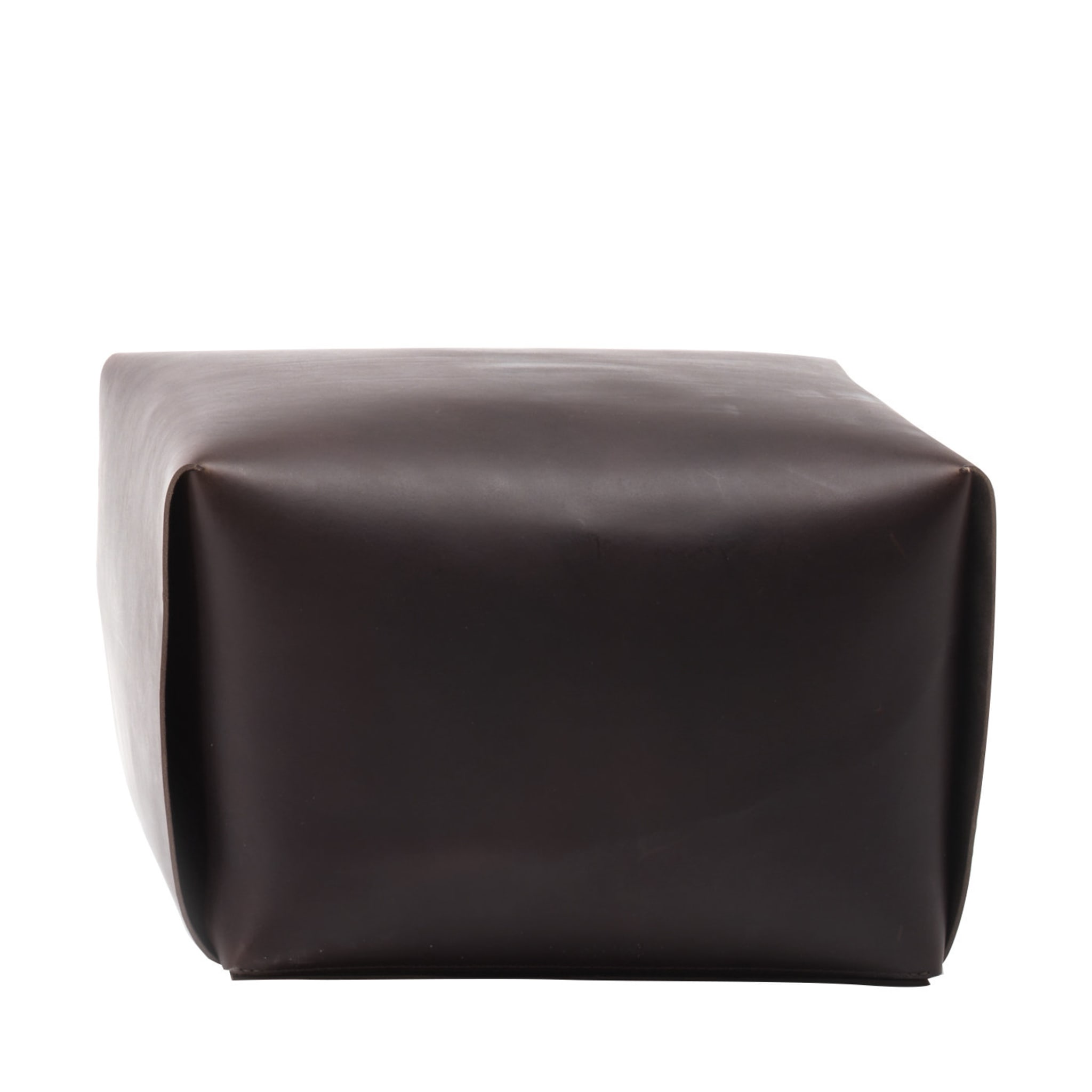 Pouf in Pelle Bao | Seduta: Pelle opaca