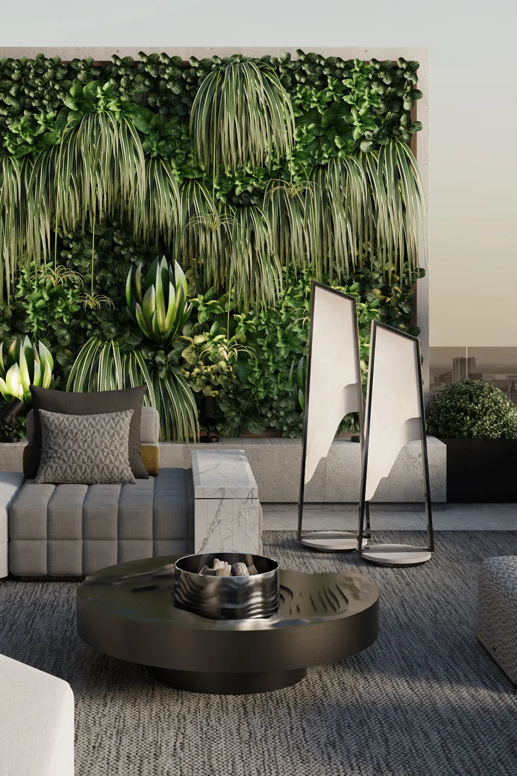 Lampada da Terra Outdoor Grand Aura